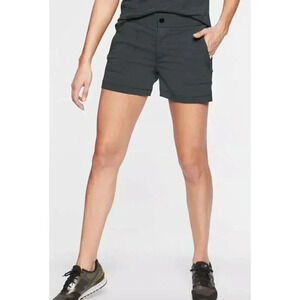 Athleta Womens Trekkie Outdoor Utility Hiking Short 4" Size 6 Black Athleisure
